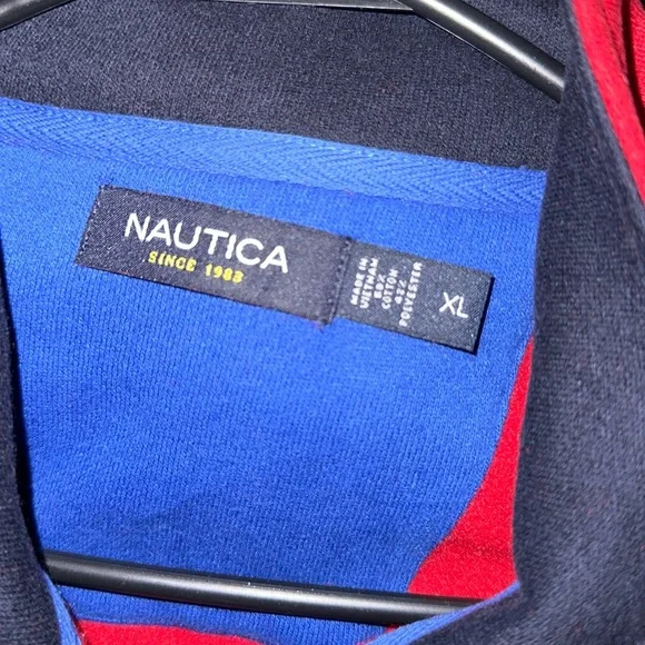 Nautica Zip Fleece XL Red - Picture 8 of 8
